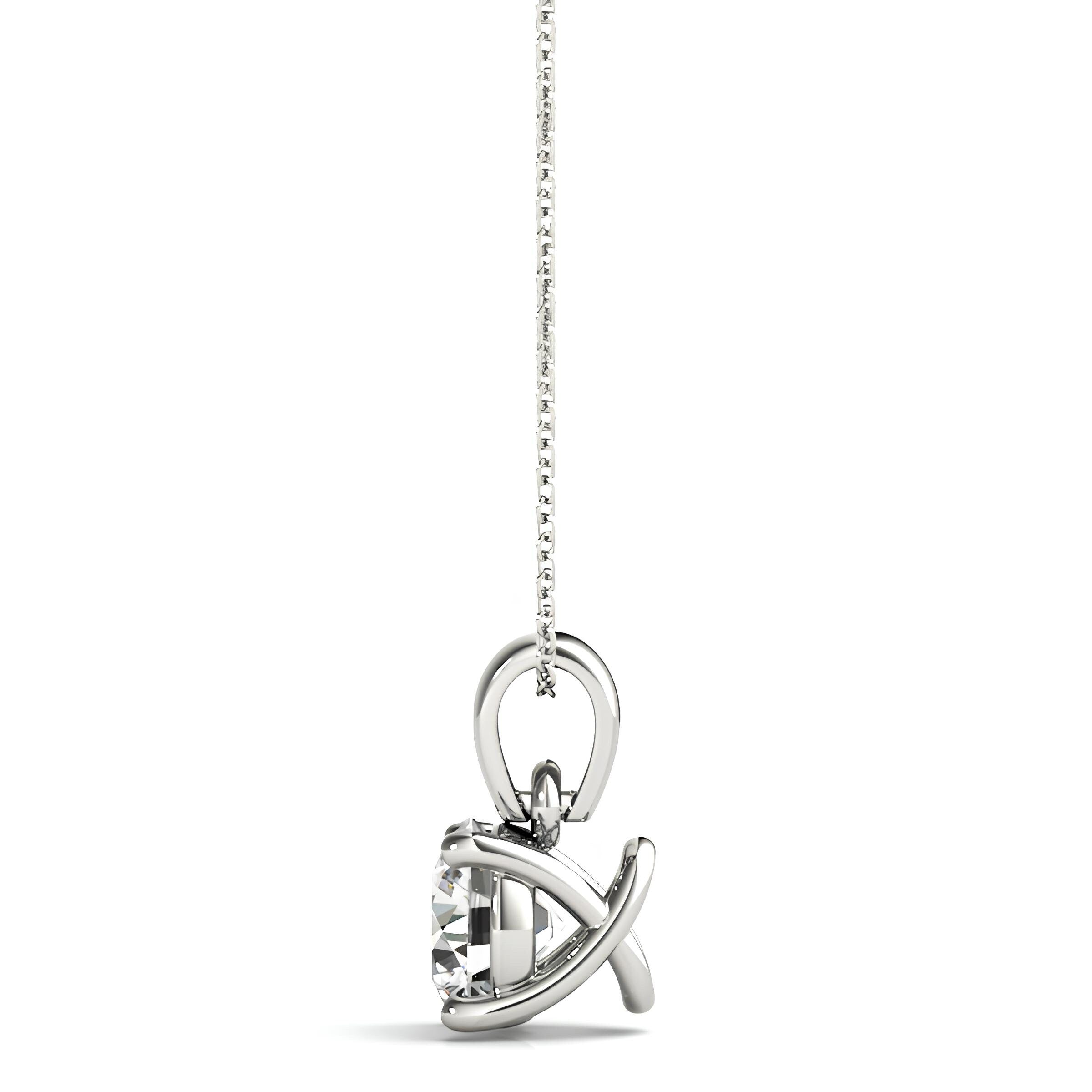 0.50 to 2.00 Ctw Lab Grown Round Certified Diamond Pendant